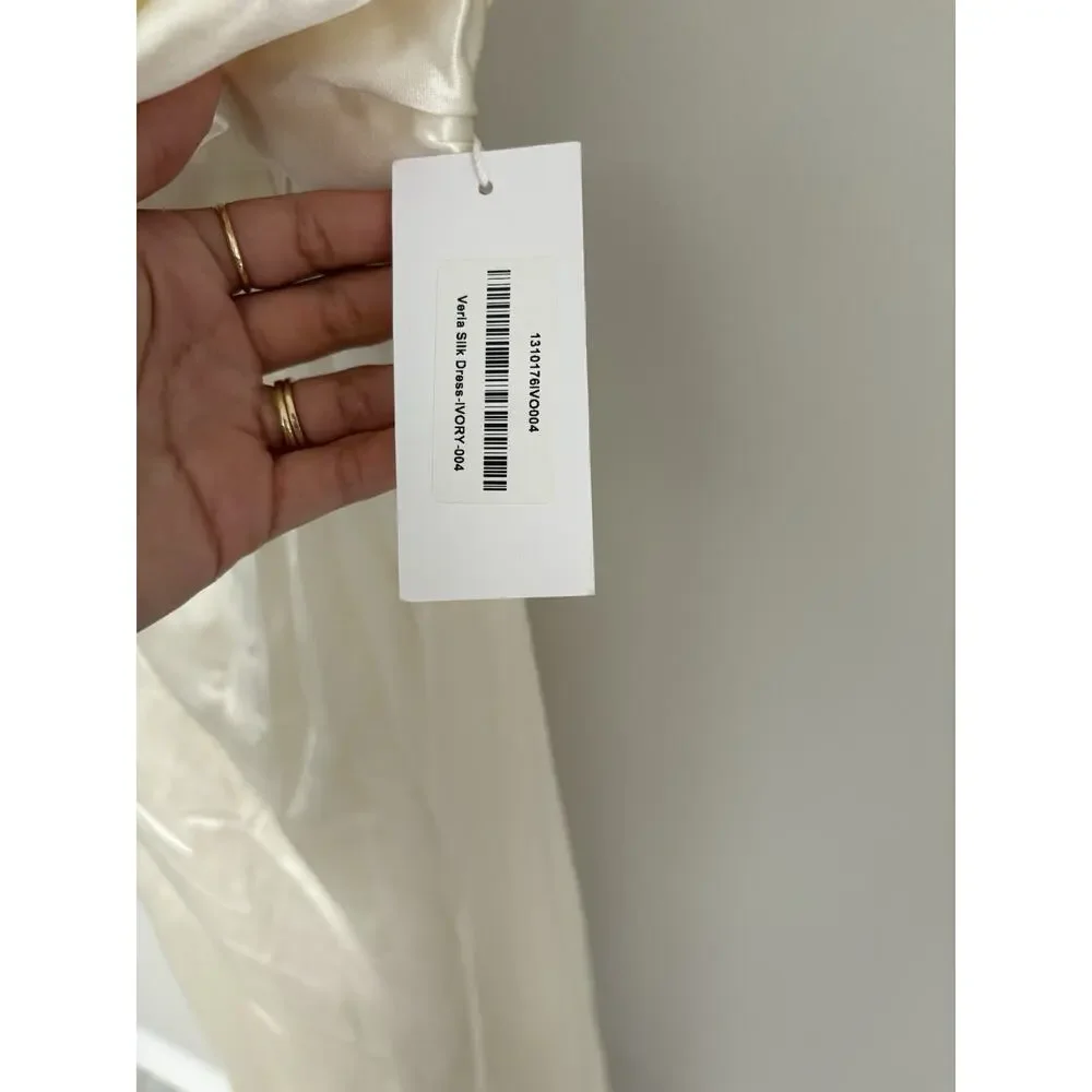 Reformation Veria Dress Halter Tie Zip Wedding Formal Style Women’s Size 4 - Picture 7 of 10